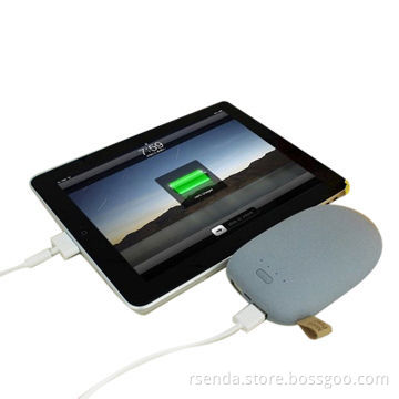 Unique corporate gifts portable power bank, emergency charger, natural stone-shaped, 10400mAh